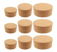Mardatt Lot de 9 bouchons en liège coniques de 3 tailles - Assortiment #48#34#28 - Bouchons de bouteille de vin en bois doux naturel pour bouteille de vin, bière et projet de bricolage