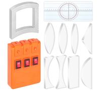 Mardatt Physics Optical Experiment Kit d'expérimentation d'optique physique 11 pièces Réflecteur, prisme triangulaire réfractif, lentille convexe et lentille concave, triple source de lumière laser