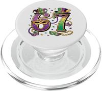 Mardi Gras 67 Six Seven Gen Alpha Meme PopSockets PopGrip pour MagSafe