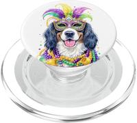 Mardi Gras Appenzeller Sennenhund Masque et Perles pour Chien PopSockets PopGrip pour MagSafe