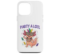 Mardi Gras Axolotl Salamandre Funny Party Alotl Coque pour iPhone 13 Pro Max