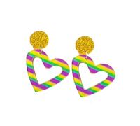 Mardi Gras Boucles d'oreilles enveloppées pour femmes thème carnaval drôle