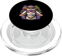 Mardi Gras Chèvre avec Masque Animaux de la Ferme Amoureux de chèvre Festival PopSockets PopGrip pour MagSafe