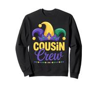 Mardi Gras Cousin Crew Matching Family Sweatshirt