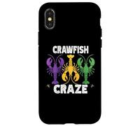Mardi Gras Crawfish Cajun Fruits de mer Bouillir Coque pour iPhone X/XS