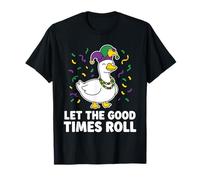 Mardi Gras Duck Parade Chapeau de bouffon avec Perles T-Shirt