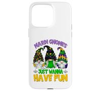 Mardi Gras Gnomes Wanna Have Fun for Women and Girls Trip Coque pour iPhone 15 Pro Max