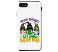 Mardi Gras Gnomes Wanna Have Fun for Women and Girls Trip Coque pour iPhone SE (2020) / 7/8