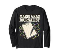Mardi Gras Journaliste Reporter News Writer Mardi Gras Parade Manche Longue