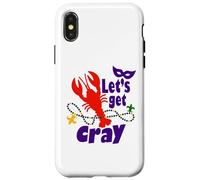Mardi Gras Lets Get Cray Crawfish It Ain't Gonna Suck Itself Coque pour iPhone X/XS