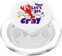 Mardi Gras Lets Get Cray Crawfish It Ain't Gonna Suck Itself PopSockets PopGrip pour MagSafe
