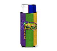 Mardi Gras Masque Michelob Ultra Koozies pour fin canettes 8362 Muk, Polyester, multicolore, Slim Can