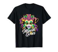 Mardi Gras Masque Perles Carnaval Festival Carnaval Cadeau T-Shirt