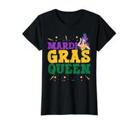 Mardi Gras Queen Celebration Parade de la Nouvelle-Orléans Louisiane T-Shirt Graphique avec Valeur, Femme, Noir, L