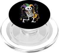 Mardi Gras Squelette Saxophone Jazz Musicien PopSockets PopGrip pour MagSafe