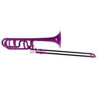 Classic Cantabile MardiBrass Trombone Quart en ABS plastique - Accord Bb/F - Coulisse en fibre de verre - 850g léger - Perçage : 13,9 mm - avec embouchure et housse - violet