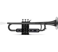 MardiBrass Plastique Trompette Sib Piston en Laiton avec Embouchure & Étui Noir