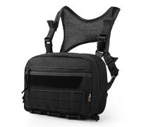 Mardingtop Poche poitrine tactique Molle Gilet Pouch Chest Rig pour aventures en plein air, cyclisme