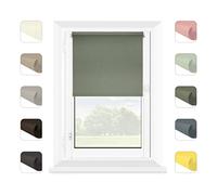 MARDOM Klemmfix Store enrouleur sans perçage pour fenêtre - Mini store pour l'intérieur (vert, 42,5 x 150 cm, largeur du tissu: 38,5 cm)