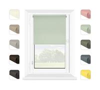 MARDOM Store enrouleur pour fenêtre sans perçage - Montage rapide avec système de clic - Store occultant semi-transparent - Store occultant - Store occultant - Menthe - 80 x 150 cm (Largeur du tissu