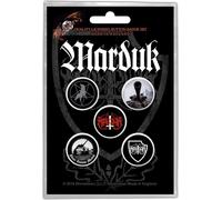 Marduk - Badge "Panzer Division" Pack de 5 - Métal, plastique RO7334 (Taille unique) (Noir/Blanc/Rouge)