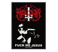 Marduk Badges patch avec inscription "Fuck me Jesus", tissé et sous licence