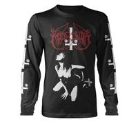 Marduk Fuck me Jesus Homme T-shirt manches longues noir M 100% Coton Regular/Coupe standard