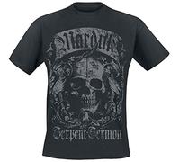 MARDUK - Marduk Skull Homme T-Shirt Manches Courtes Noir L, 100% Coton, Regular/Coupe Standard