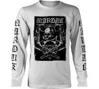 Marduk - T-shirt "Frontschwein" pour homme/femme Unie Manches Longues PH3842 (M) (Blanc)