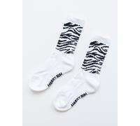 Mardy Bum Active Club Mardy Bum Active Club White Tiger Pattern Sports Socks