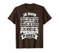 maréchal-ferrant drôle T-Shirt, Homme, Marron, M
