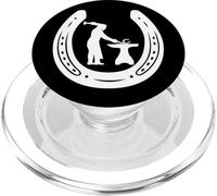 Maréchal-ferrant Forgeron Chevaux Fer à Cheval Ferronnier PopSockets PopGrip pour MagSafe