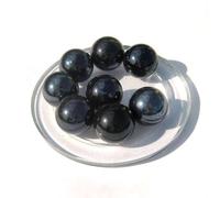 MaRécréation - 2 Billes Calot Perle Noir - Billes en Verre de 25 mm