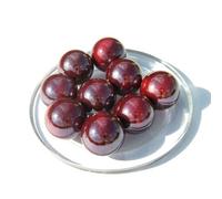 MaRécréation -2 Billes Calot PERLE ROUGE - Bille en verre de 25 mm