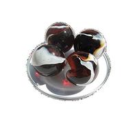 MaRécréation - 2 Billes en Verre Boulard 35 mm - Mes Calots and Co, Collection Big Ones (Boulard, Rouge Iguane)