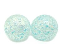 MaRécréation - 2 Billes PEPITES en Verre 35mm - Mes Calots and Co, Collection Big Ones (Boulard, Bleu)