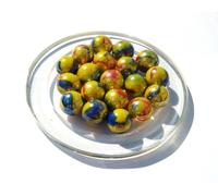 MaRécréation - 25 Billes CANARIS - Billes en Verre de 16 mm