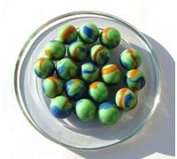 MaRécréation - 25 Billes Monet - Billes en Verre de 16 mm