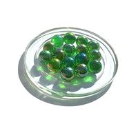MaRécréation - 25 Billes Vert Irisé Bille en Verre de 16 mm