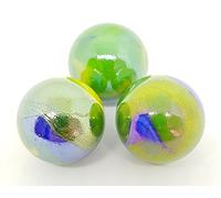 MaRécréation - 3 Billes en Verre 25 mm - Mes Calots and Co, Collection Luxe & Brillance