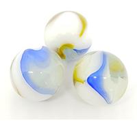 MaRécréation - 3 Billes en Verre 25 mm - Mes Calots and Co, Collection Magie de la Nature (25 mm, Banquise)