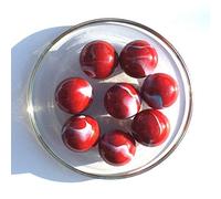 MaRécréation- 3 Calots Sanguine-Billes en Verre Big Ones, IM-9TKS-EU0R, 25 mm