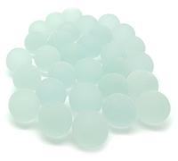 MaRécréation - 30 Billes Givrées - Bille en Verre à Collectionner (10 mm, Cristal)