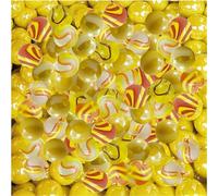 MaRécréation - 30 Billes mélange créatif - Bille en Verre à Collectionner (16 mm, Jaune Bourdon)