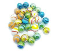 MaRécréation - 30 Billes Mélange Pop Billes en Verre 16 mm - Bille en Verre à Collectionner