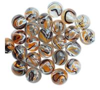 MaRécréation 30 Billes Panda, Billes en Verre de 16 mm