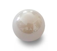 MaRécréation 30 Billes Perle Blanche Billes en Verre 14 mm - Bille en Verre à Collectionner