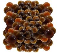 MaRécréation - 30 Billes translucides - Bille en Verre à Collectionner (16 mm, Ambre)