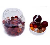 MaRécréation - Bocal de Billes Titan Rouge & Orange priorité aux Grosses Billes : Boulard & Baleine, calots et Quelques Billes
