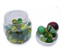 MaRécréation - Bocal de Billes Titan Vert priorité aux Grosses Billes : Boulard & Baleine, calots et Quelques Billes